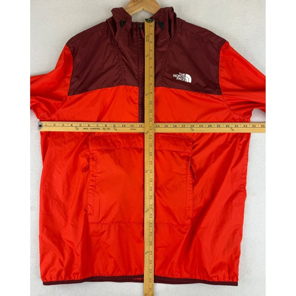 The North Face Fanorak 2.0 Jacket Mens XL Orange Burgundy Windbreaker NF0A3FZL